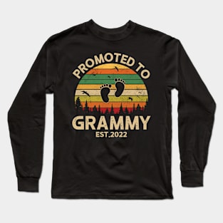 Promoted To Grammy Est 2022 Pregnancy Announcement Vintage Long Sleeve T-Shirt